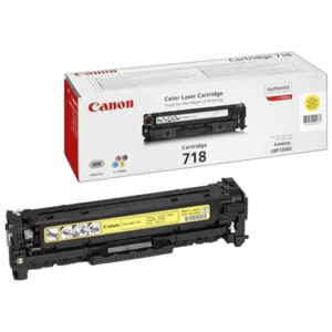 کارتریج تونر کانن 718 زرد - Canon 718 yellow Original Laser Toner Cartridge